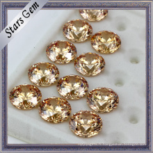 Briliant Perfect Star Cut Gold Yellow CZ pour bijoux à la mode